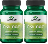Swanson N-Zymes bottle front for full-spectrum digestive support.