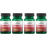 Swanson nattokinase bottle front showcases packaging and capsule count for daily use