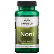 Swanson Noni 500 mg bottle for daily vitality and easy capsule intake