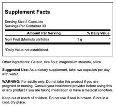 Swanson Noni capsules provide simple, convenient daily wellness support