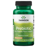 Swanson Nutraflora 375 mg bottle with prebiotic fiber supporting gut microflora.
