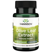 Swanson Olive Leaf bottle front for daily wellness support.