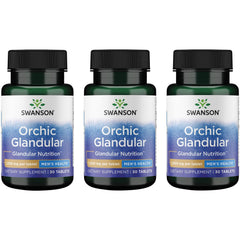Swanson Orchic Glandular bottle with 90 tablets for daily supplement use
