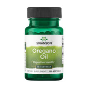 Swanson Oregano Oil 10:1 extract bottle promotes digestive comfort and overall wellness.