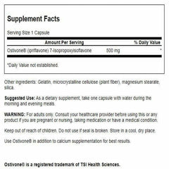Close-up of Swanson Ostivone capsules showcasing a plant-based full spectrum formula.