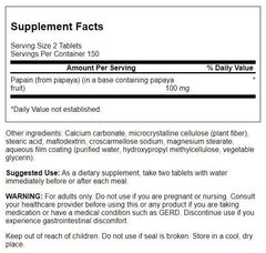 Swanson Papaya Supreme digestive enzyme promotes natural digestion after meals.