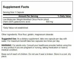 Swanson PectiPure capsules closeup highlighting 600 mg dosage for convenient daily use.
