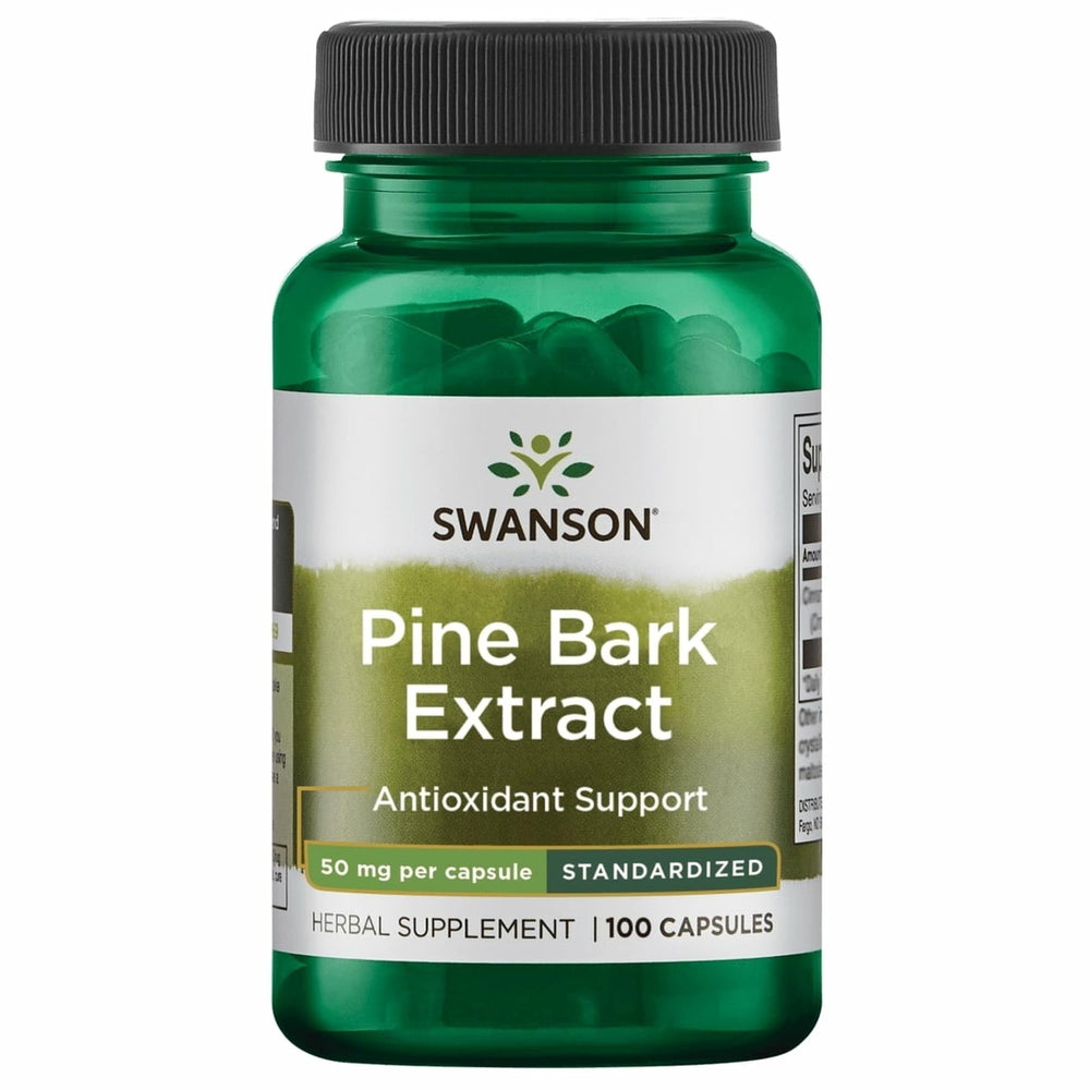 Swanson Pine Bark Extract 50 mg bottle illustrating daily antioxidant support