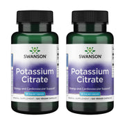 Swanson Potassium Citrate bottle front view suggesting daily energy and heart support