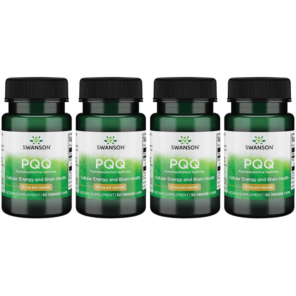 Swanson PQQ 10 mg vegan caps bottle for potential mitochondrial support and daily energy