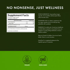 Swanson Prebiotic NutraFlora fiber content visual, supports gut microflora