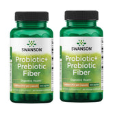 Swanson Prebiotic + Probiotic Fiber bottle ready for daily gut balance and routine use