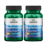 Swanson Pregnenolone bottle front view for quick identification.