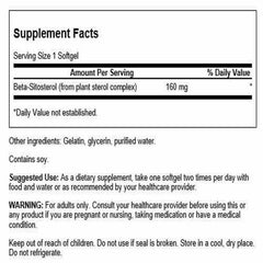Swanson Premium Beta Sitosterol bottle with capsules for daily plant-based support.