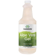 Swanson Premium Aloe Vera Gel 32oz bottle for daily wellness support.