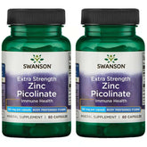 Swanson Premium Brand Zinc Picolinate bottle front shows high-potency immune support
