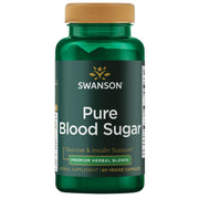 Swanson Pure 60 Veg Caps bottle front view, gluten-free and non-GMO support for daily energy.