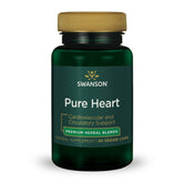 Swanson Pure Heart bottle with label highlighting resveratrol antioxidant for wellness