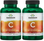 Swanson PureWay-Vitamin C bottle with label, offering everyday immune support.