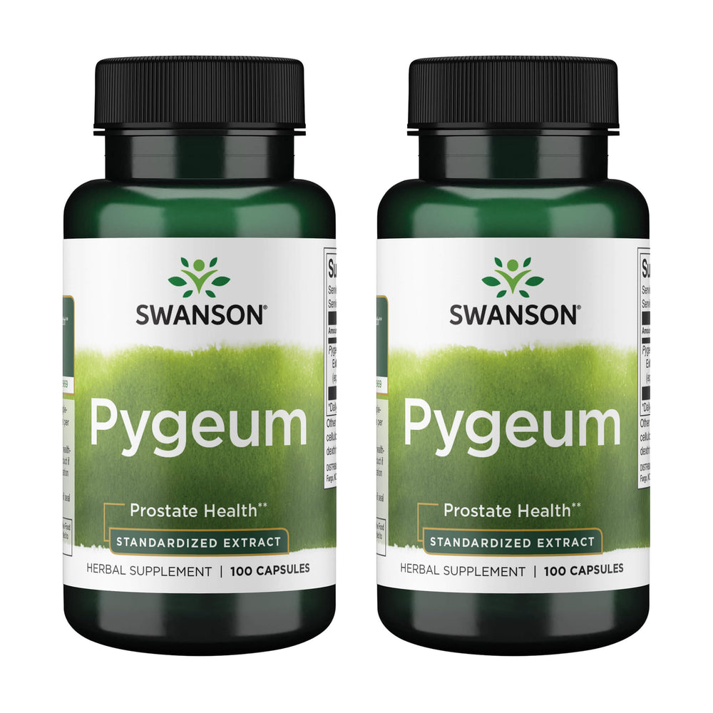 Swanson Pygeum bottle front view indicating urinary and prostate support