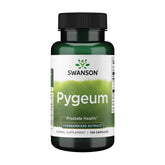 Swanson Pygeum bottle label shows product details for informed daily use.