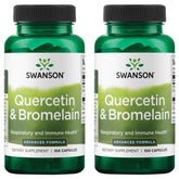Swanson quercetin bromelain bottle ready for daily respiratory support