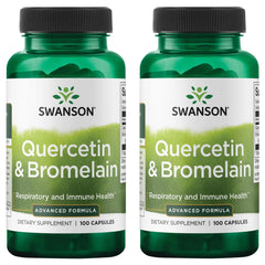 Swanson quercetin bromelain bottle ready for daily respiratory support