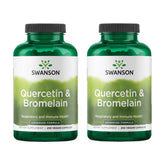 Swanson Quercetin & Bromelain capsules for daily wellness in an easy-to-take form.