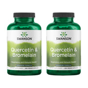 Swanson Quercetin & Bromelain capsules for daily wellness in an easy-to-take form.