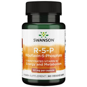 Swanson R-5-P bottle label highlighting energy metabolism support.