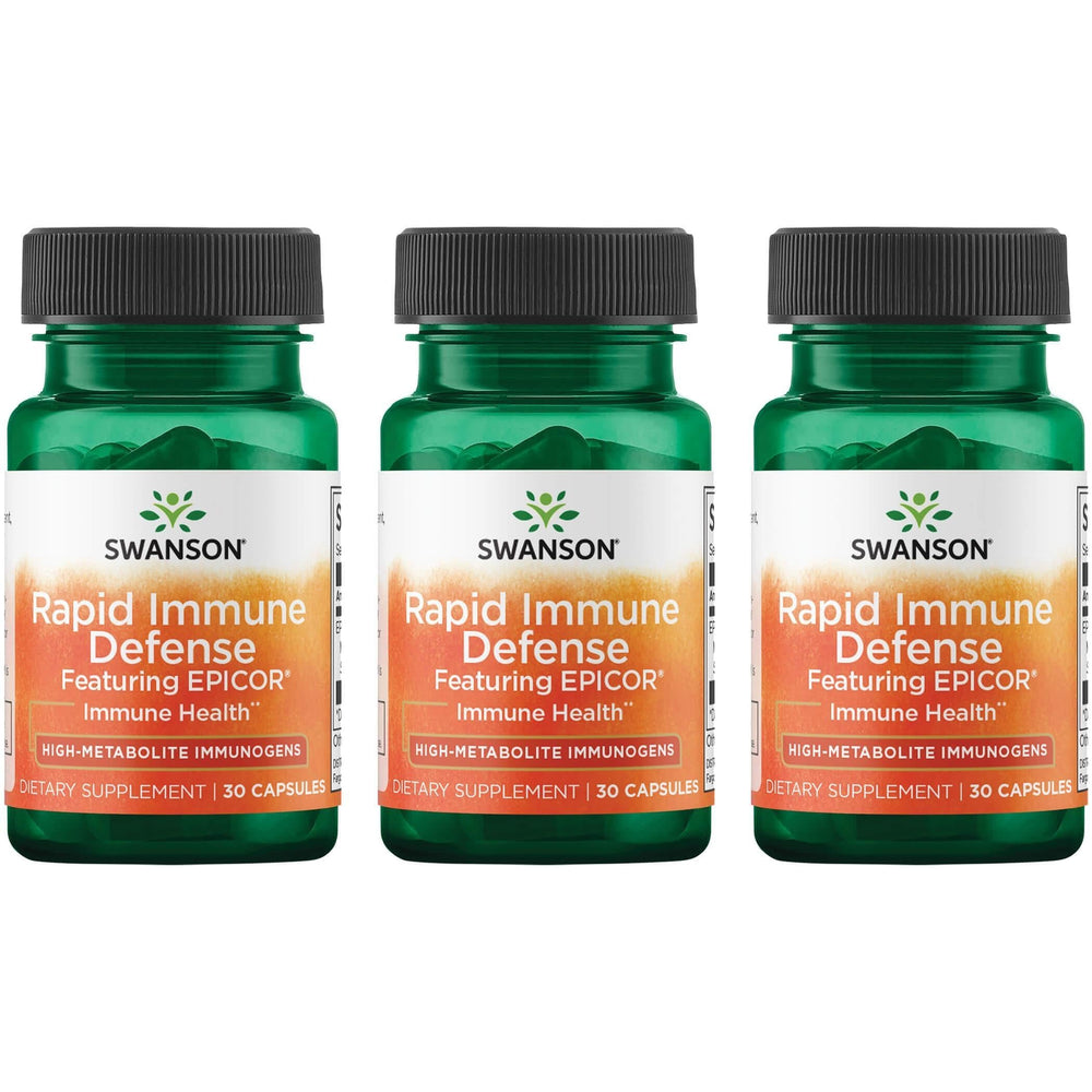 Swanson Ultra Rapid Immune Defense bottle with Epicor 500 mg capsules for immune support and gut balance