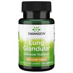 Swanson Raw Lung Glandular bottle for daily wellness support.