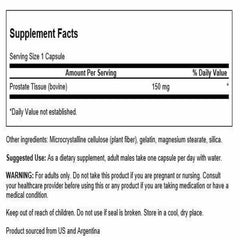 Close-up Swanson Raw Prostate Glandular 150mg capsules