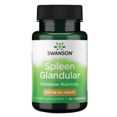 Swanson Raw Spleen bottle image, easy-to-take capsules for daily supplementation.