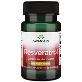 Swanson Resveratrol 100 bottle shows antioxidant support for daily wellness