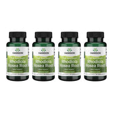 Swanson Rhodiola Rosea Root bottle label signaling natural stress support for daily wellness