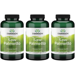 Swanson Saw Palmetto 540 mg bottle for daily prostate support.