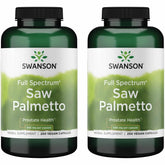 Swanson Saw Palmetto bottle front showing packaging for prostate health support