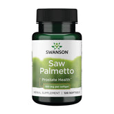 Swanson Saw Palmetto bottle front for daily urinary support.