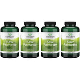 Swanson Saw Palmetto capsules bottle for potential urinary health support.