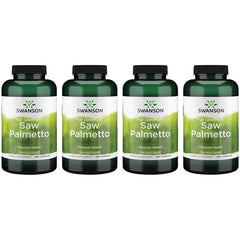 Swanson Saw Palmetto capsules bottle for potential urinary health support.