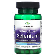 Swanson SelenoExcell bottle view shows high-potency selenium for daily antioxidant support
