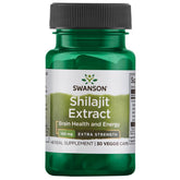 Swanson Shilajit Extract bottle with capsules for daily vegan use
