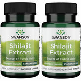 Swanson Shilajit Extract bottle with 400 mg capsules for daily wellness