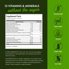 Swanson Simply Hydrate Raspberry Lemonade packet opened, ready to dissolve in water.