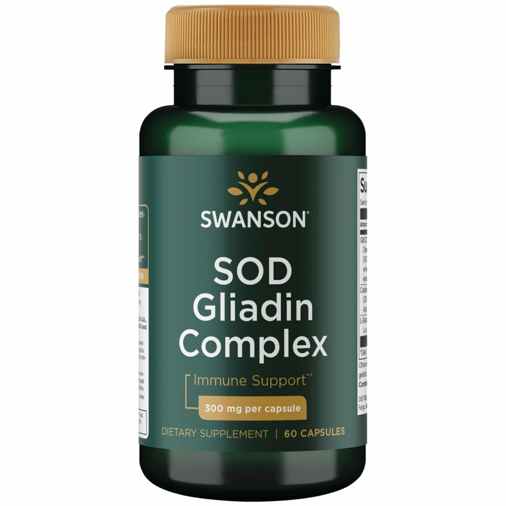 Swanson Sod Gliadin Complex bottle front view for daily immune support