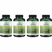 Swanson Stinging Nettle Leaf bottle pouring capsules for daily urinary and respiratory support.