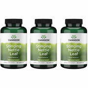 Swanson Stinging Nettle Leaf bottle with 120 capsules for daily urinary and respiratory support.