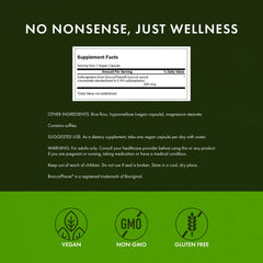 Swanson Sulforaphane broccoli sprout powder closeup from natural source supports daily routines.