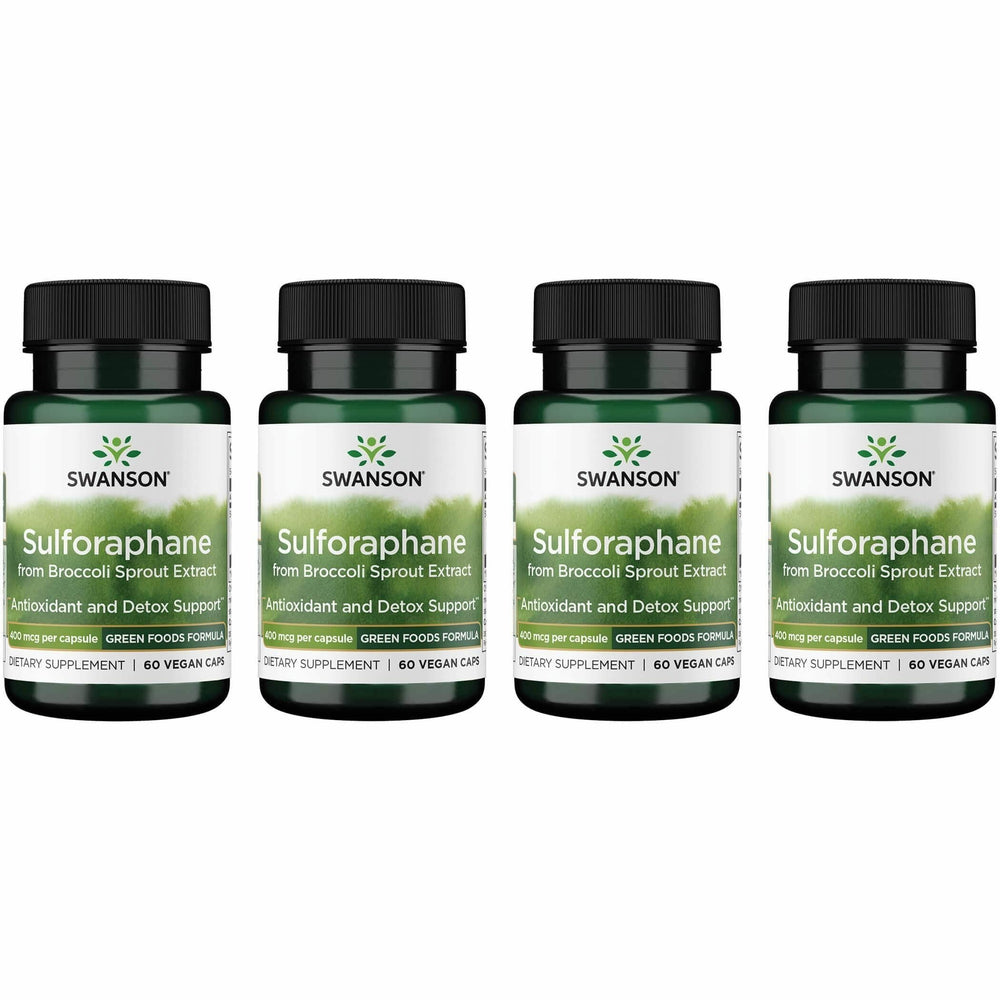 Swanson sulforaphane capsules bottle – convenient daily supplement for cellular support.
